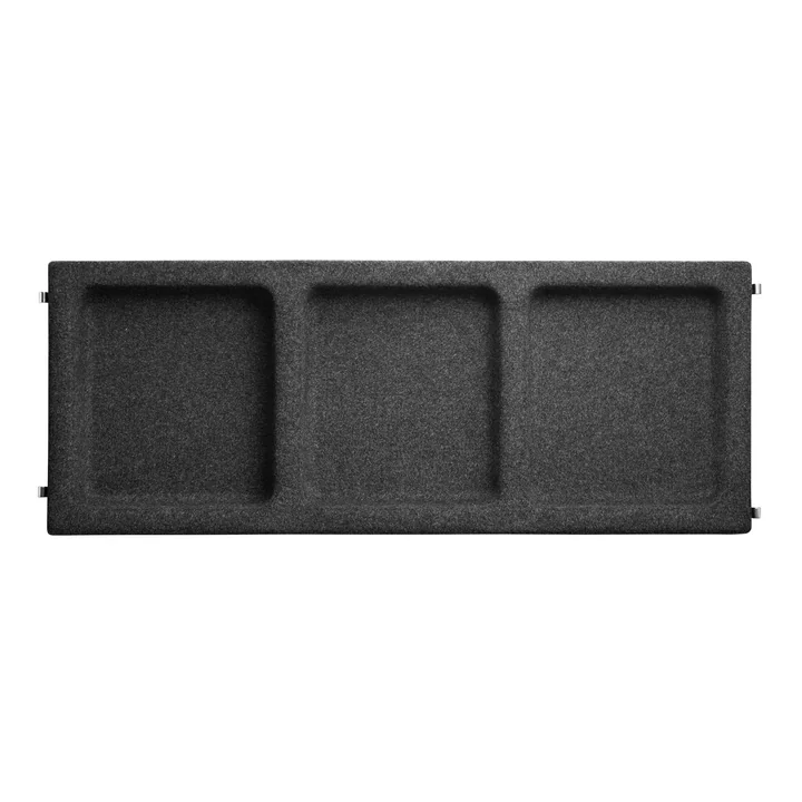 Felt storage insert from String in anthracite