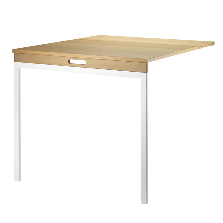 Folding table from String in oak / white