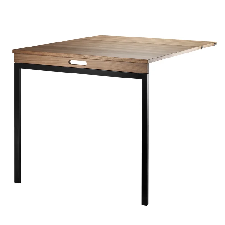 Folding table from String in walnut / black