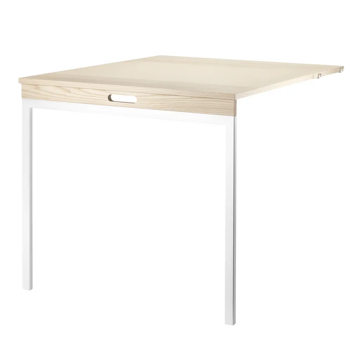 Folding table from String in ash / white