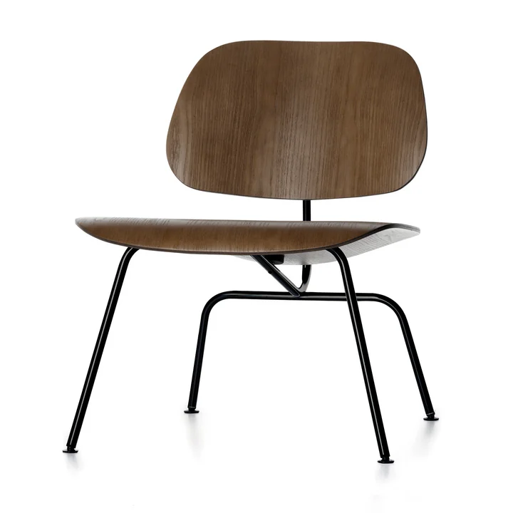 Vitra - Plywood Group LCM, Walnut / Black (Felt Glides)