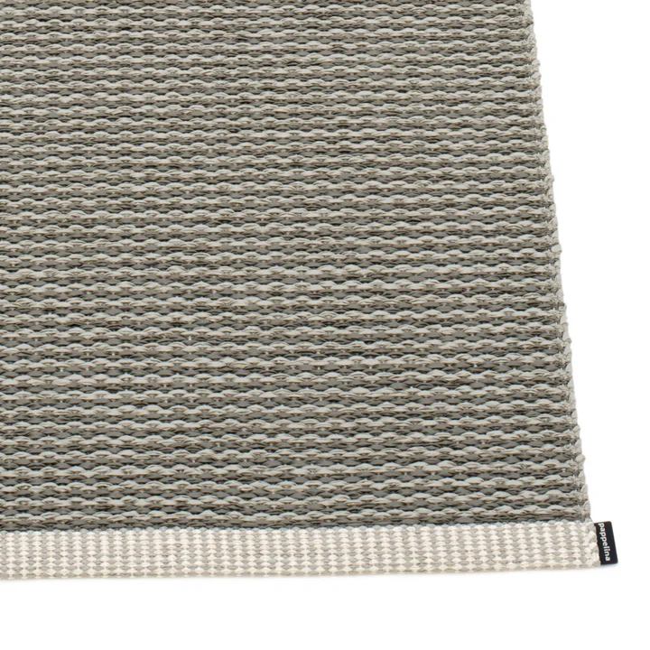 Mono carpet of Pappelina in Charcoal / Warm Grey