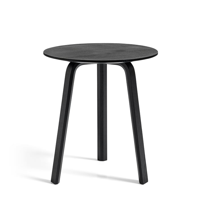 Bella Side table Ø 45 cm / H 49 cm from Hay in black stained oak