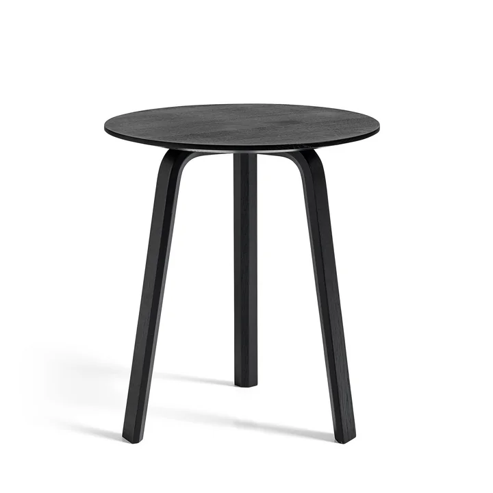 Bella Side table Ø 45 cm / H 49 cm from HAY in black stained oak