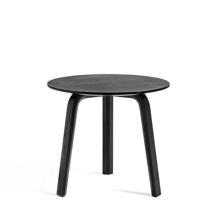 Bella Side table Ø 45 cm / H 39 cm from HAY in black stained oak