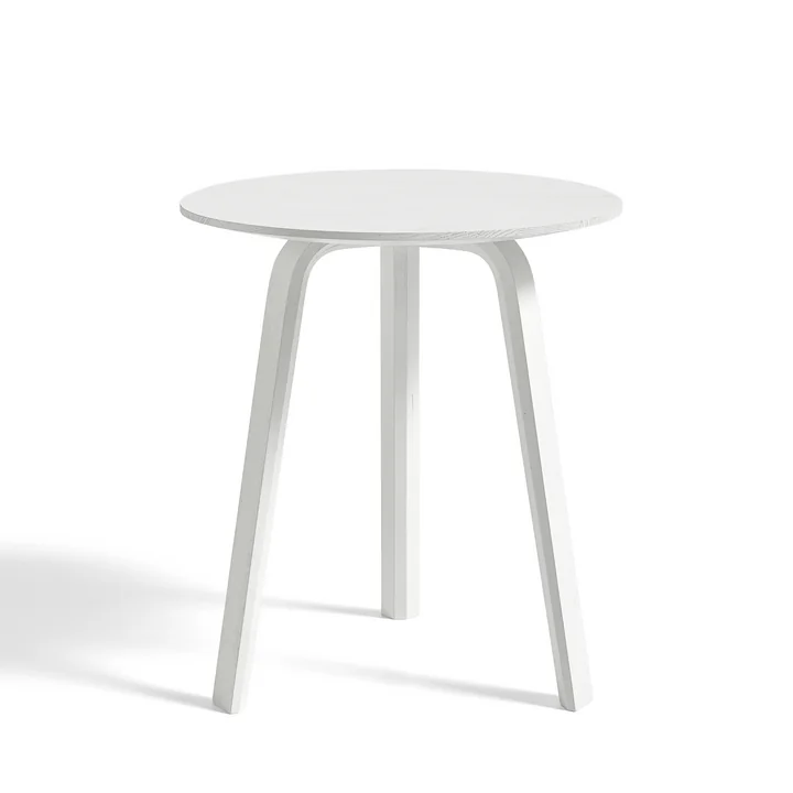 Bella Side table from HAY in white stained oak Ø 45 cm / H 49 cm