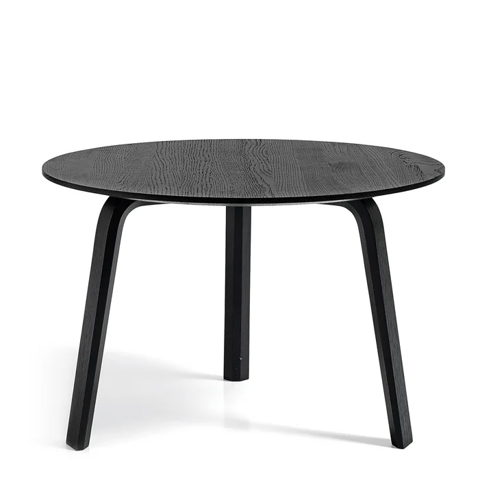 Bella Coffee table Ø 60 cm / H 39 cm from HAY in black stained oak