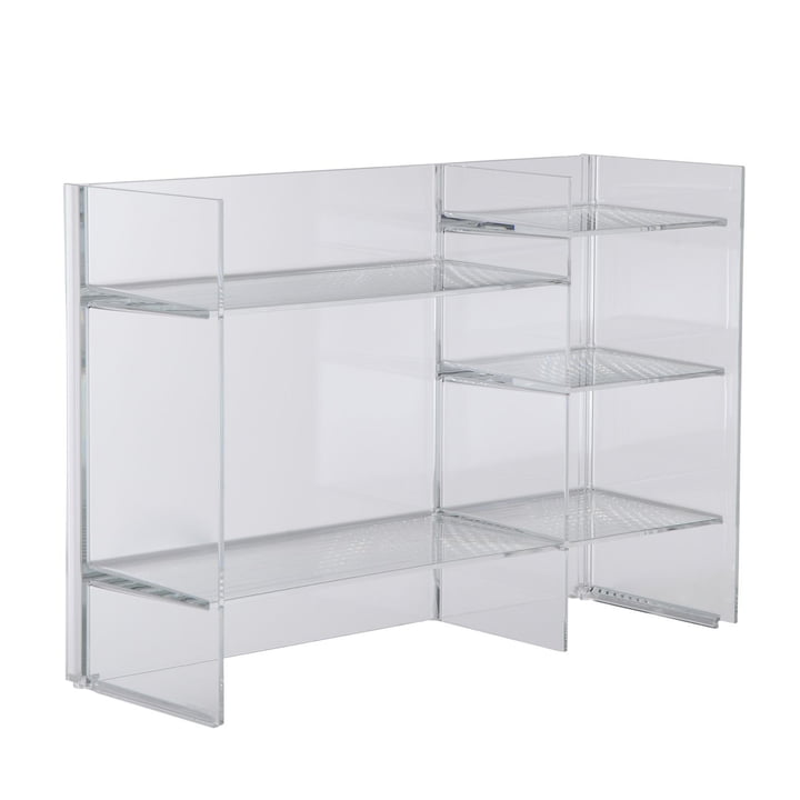 Kartell - Sound-Rack storage unit, clear glass