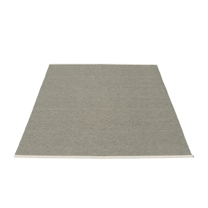 Mono Rug 140 x 200 cm by Pappelina in Charcoal / Warm Grey