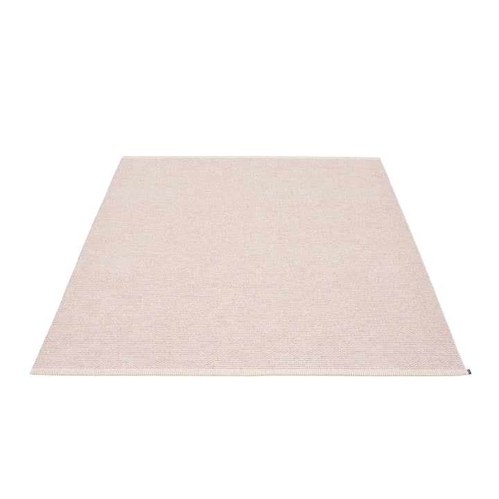 Mono Rug 140 x 200 cm by  Pappelina in Pale Pink / Ballet Pink: