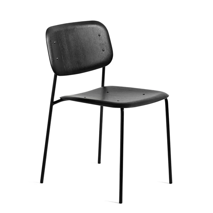 Soft Edge 10 Chair by HAY in black stained oak / black powder coated steel
