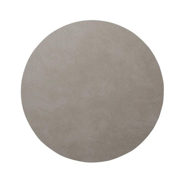 Hot Mat Circle M Trivet Ø 30 cm by Lind DNA in Light Grey Bull (3 mm)