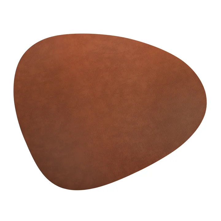 Floor Mat Curve XXXL 92 x 108 cm from Lind DNA in Bull Natur