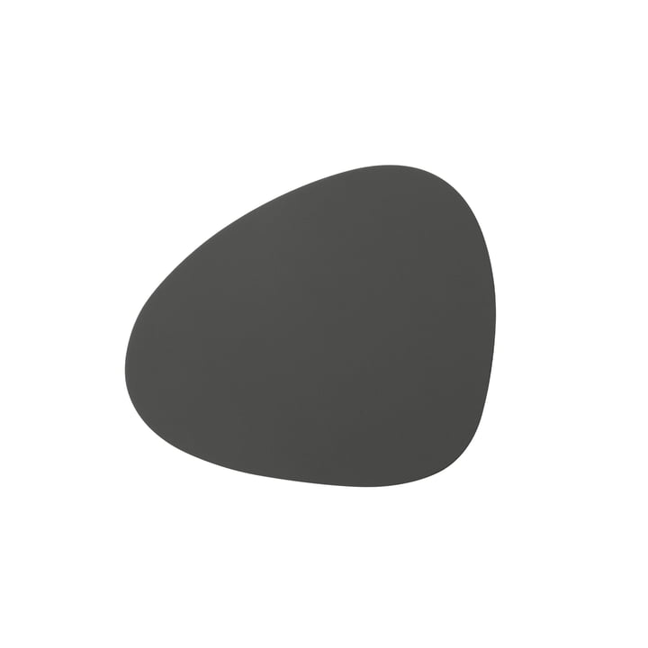 Glasuntersetzer Curve from LindDNA in Softbuck dark gray