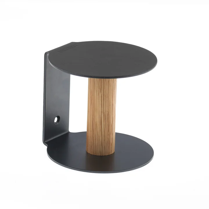 Toilet Paper Holder by Lind DNA in Black Nupo / Steel Black