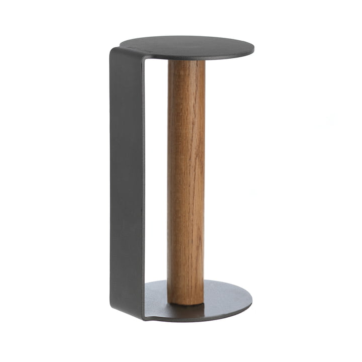 Kitchen Roll Holder XL 31 cm by LindDNA in Nupo Anthracite / Anthracite Aluminium.