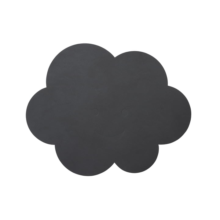 Cloud Placemat 38 x 31 cm by LindDNA in Anthracite Nupo (1,6 mm)