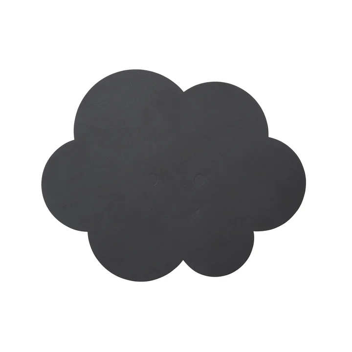 Cloud Placemat 38 x 31 cm by Lind DNA in Anthracite Nupo (1,6 mm)