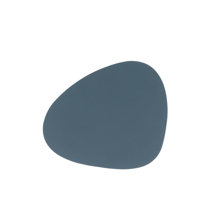 Glasuntersetzer Curve from LindDNA in Nupo Dark blue