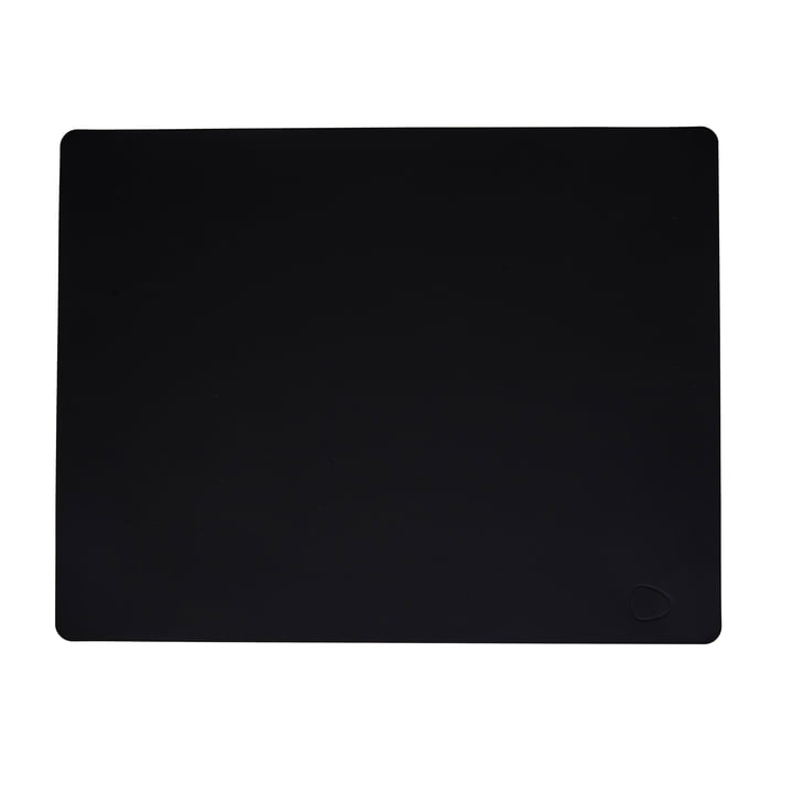 Placemat Square L 35 x 45 cm from LindDNA in softbuck black