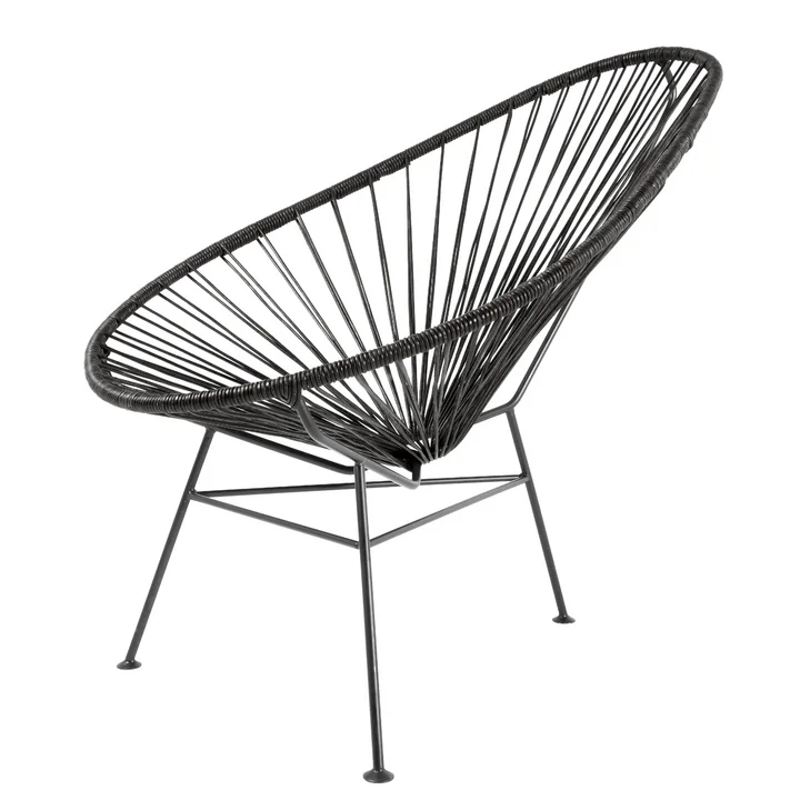 Acapulco Chair Leather, black / black from Acapulco Design