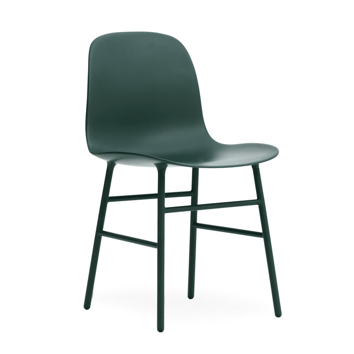 Form Chair, Steel Legs by Normann Copenhagen in Green