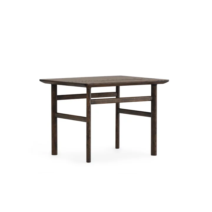Grow coffee table 50 x 60 cm by Normann Copenhagen in dark stained oak