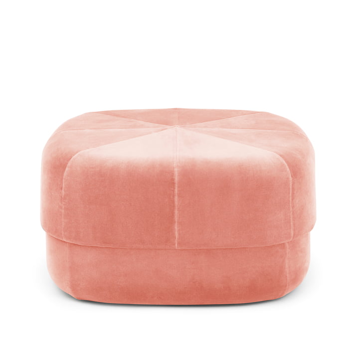 Circus Pouf large from Normann Copenhagen in Blush Velour