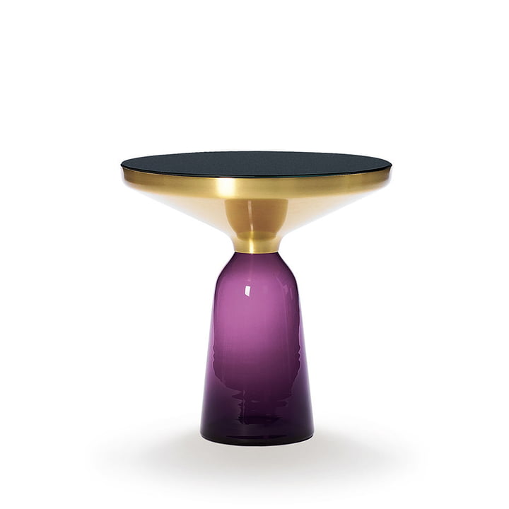 ClassiCon - Bell side table, brass / amethyst violet