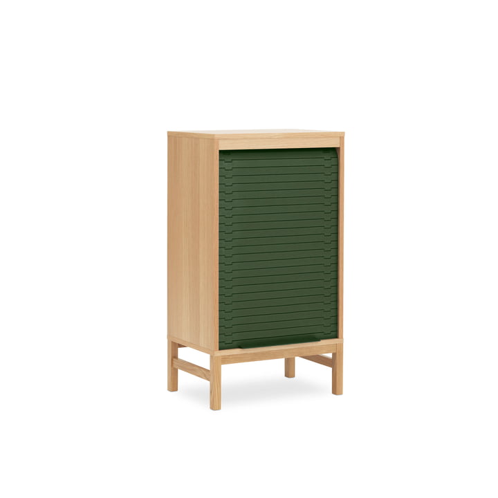 Chest of drawers with blinds in Low H 101,5 cm by Normann Copenhagen in dark green