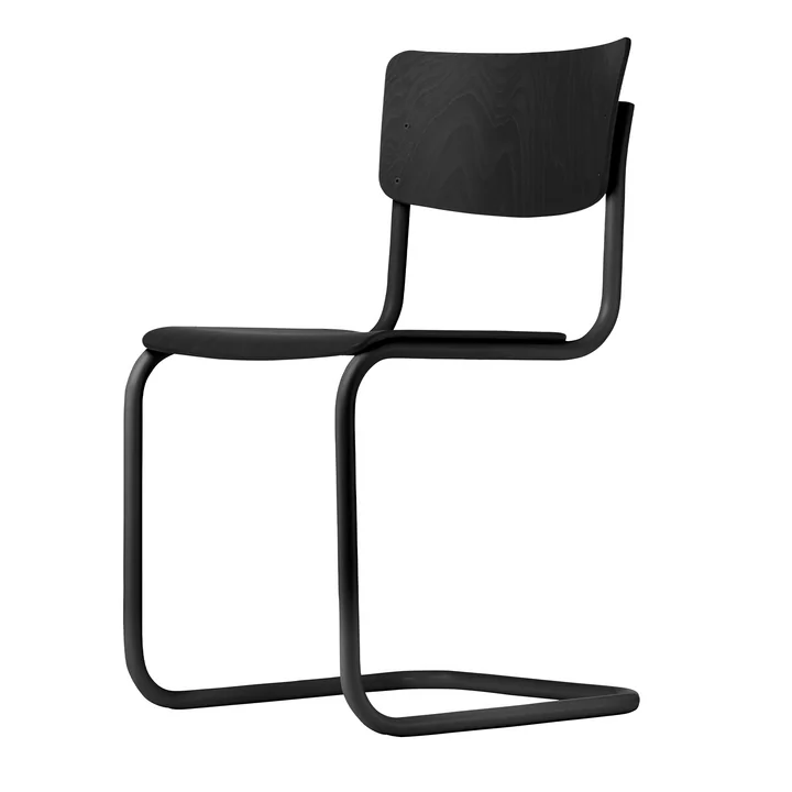 THONET / S43 ① S 43 F Classic Cantilever Chair, Chrome-plated frame