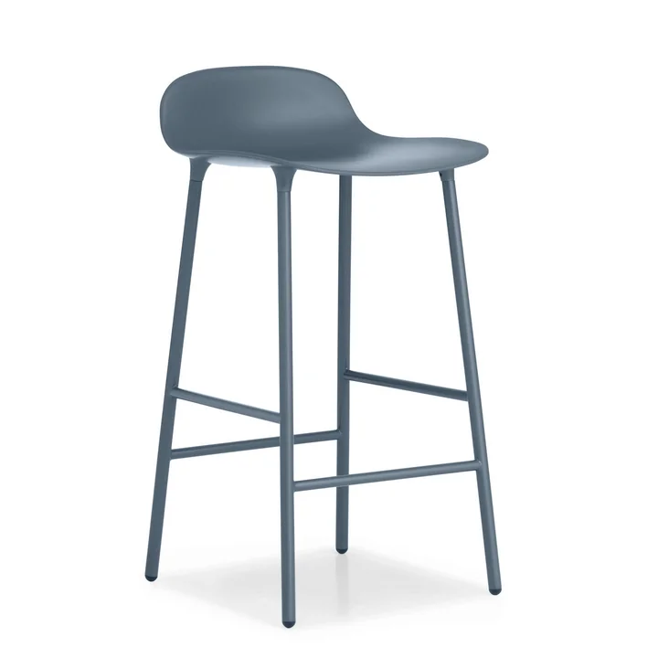 Form bar stool H 65 cm by Normann Copenhagen in blue