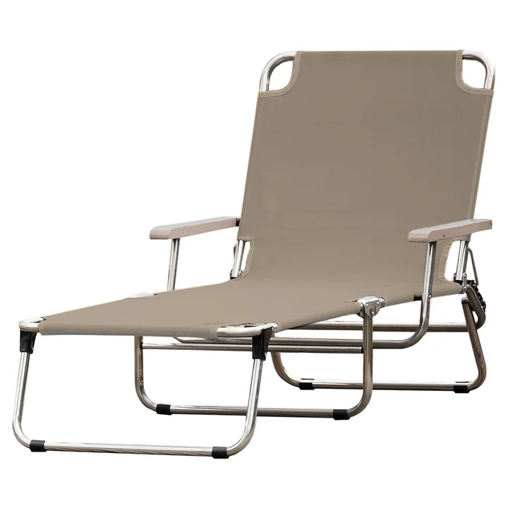 The Fiam - Amigo 40+ with armrest in taupe