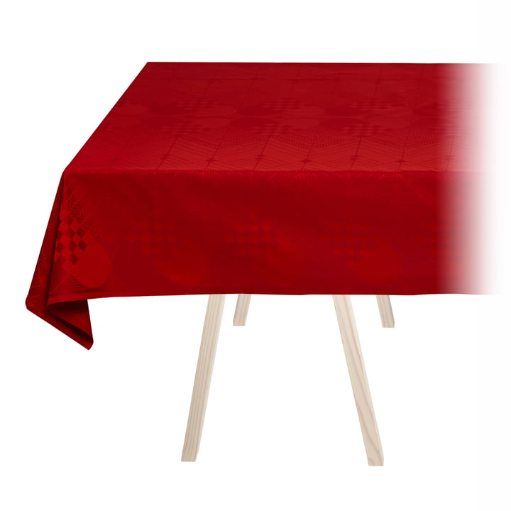 Christmas tablecloth by Georg Jensen Damask in deep red