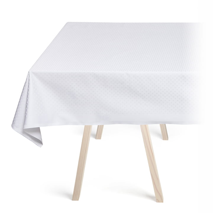 Snowflakes Tablecloth by Georg Jensen Damask in White