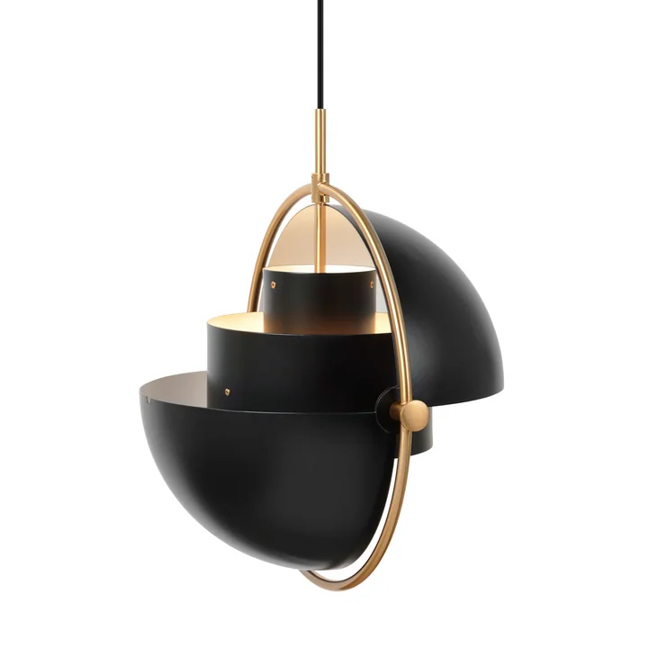 Multi-Lite Pendant lamp Ø 36 cm from Gubi in brass / black