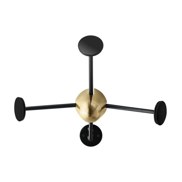 Matégot Coat Rack by Gubi in brass / black