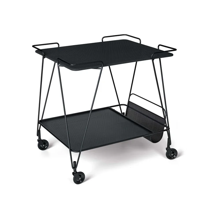 Matégot Trolley by Gubi in Midnight Black