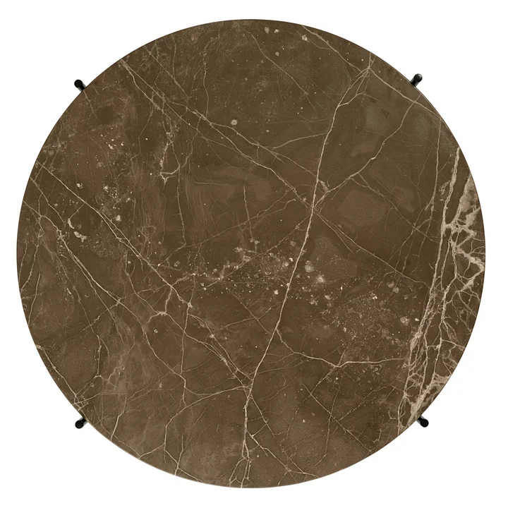 Green marble top of TS coffee table from Gubi