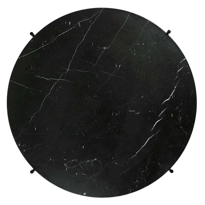 Black marble top of TS coffee table from Gubi