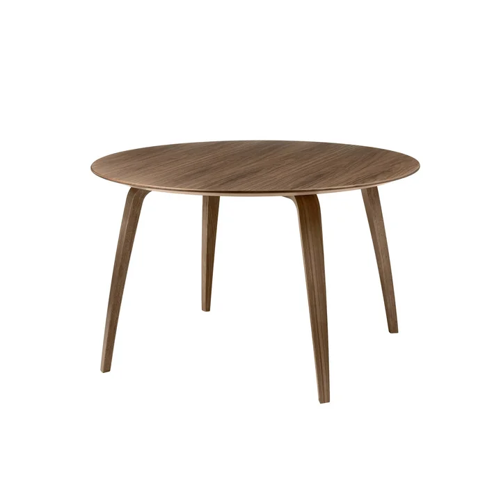 Dining table Ø 120 x 72 cm from Gubi in walnut