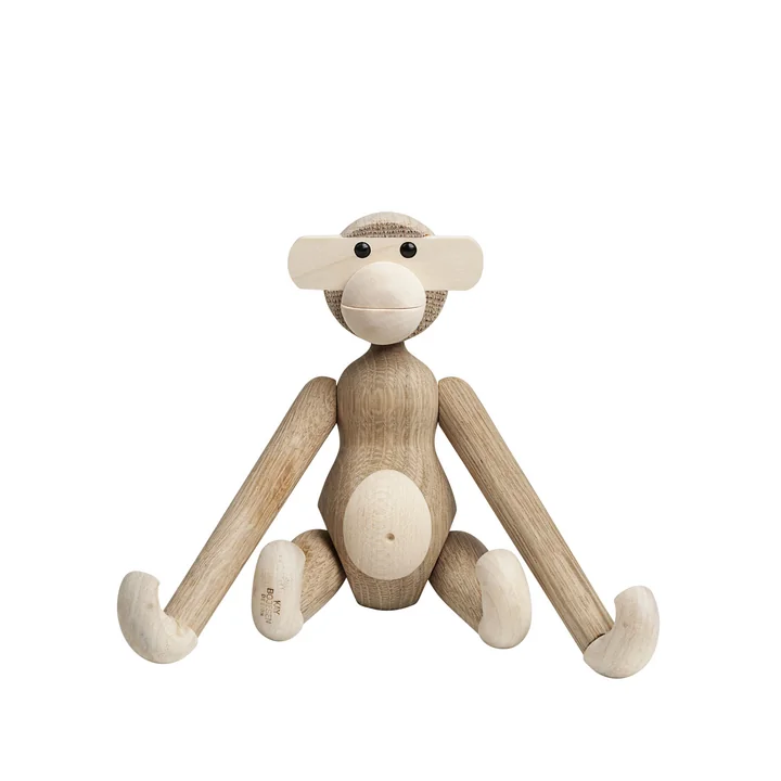 Wooden monkey small from Kay Bojesen in maple / natural oak
