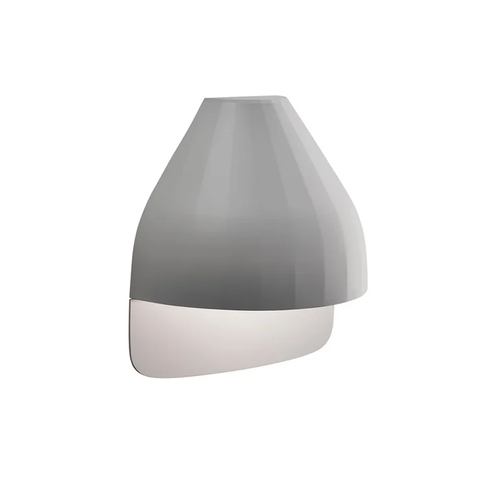 Facet Wall Plate LED Small by Le Klint in Light Grey