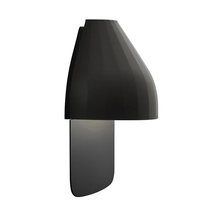 Facet Wall Lamp LED with Wall Plate Medium by LeKlint in Black