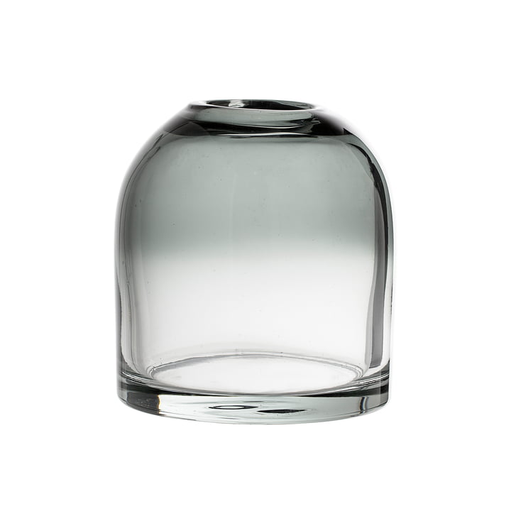 Bloomingville - Glass Vase H 13 cm, grey