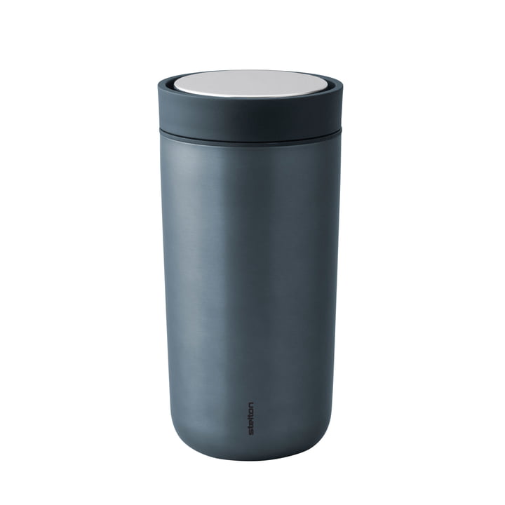 To Go Click 0,4 l double-walled from Stelton in dark blue Metallic
