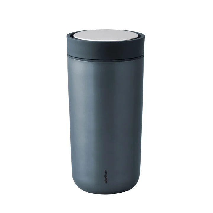 To Go Click 0.4 l double-walled from Stelton in dark blue Metallic