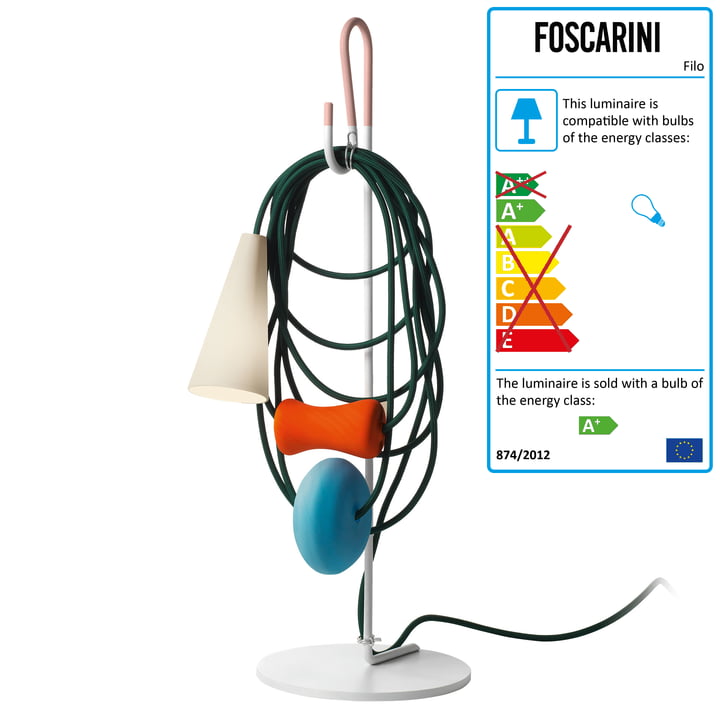 Foscarini - Filo Table Lamp LED, teodora