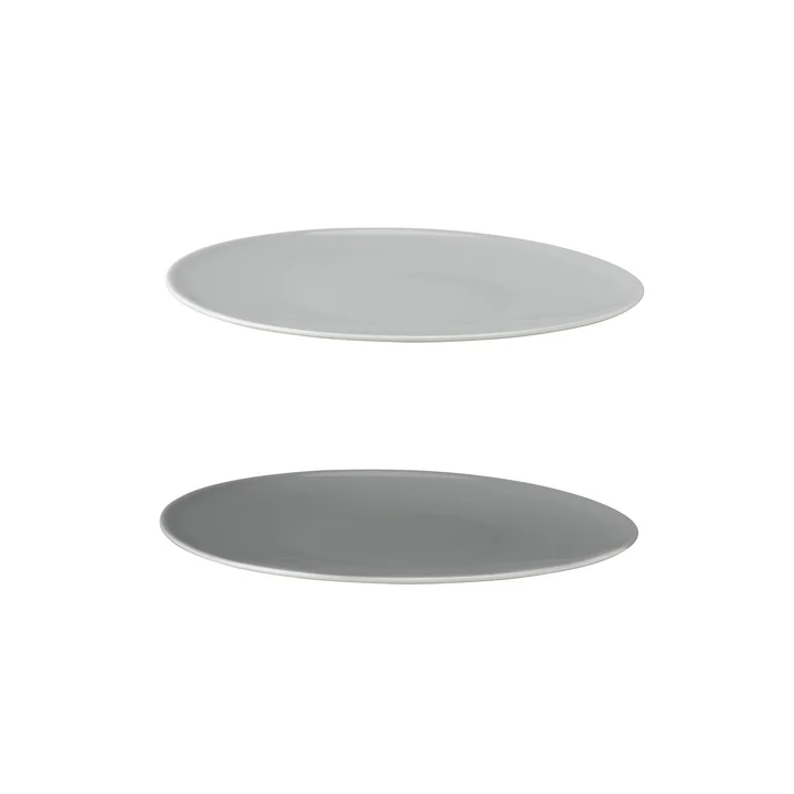 Stelton - Emma Plate Ø 22 cm, grey (set of 2)