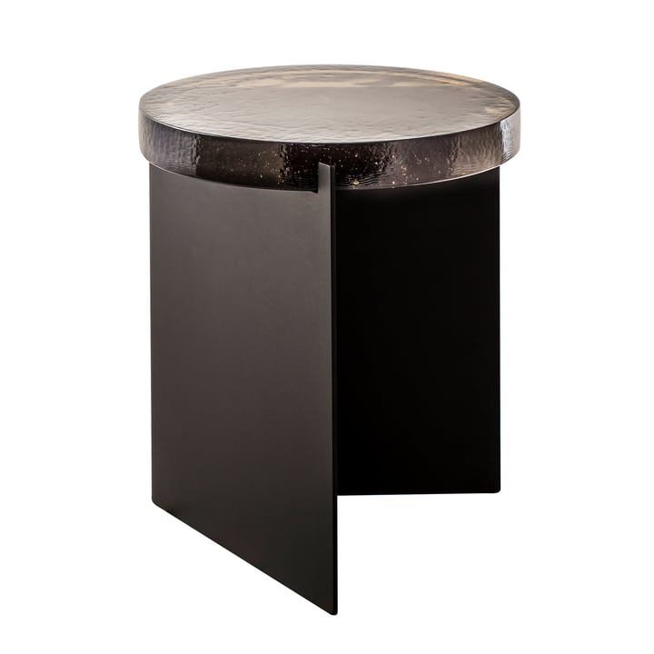 The Pulpo - Alwa One Table, H Ø 44 x 38 cm in Smoky Grey / Black